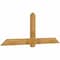 Ekena Millwork Eugene Rough Sawn Timber Gable Bracket, Western Red Cedar, 84"W x 31"H x 2"D x 6"F, 9/12 Pitch GBW084X31X0206EUG00RWR - alternate 5